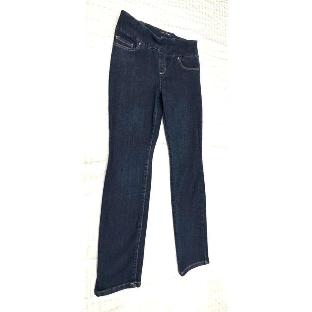 LEE SCULPTING WOMENS SLIM FIT SLIM LEG MID RISE PULL ON JEANS SIZE 8